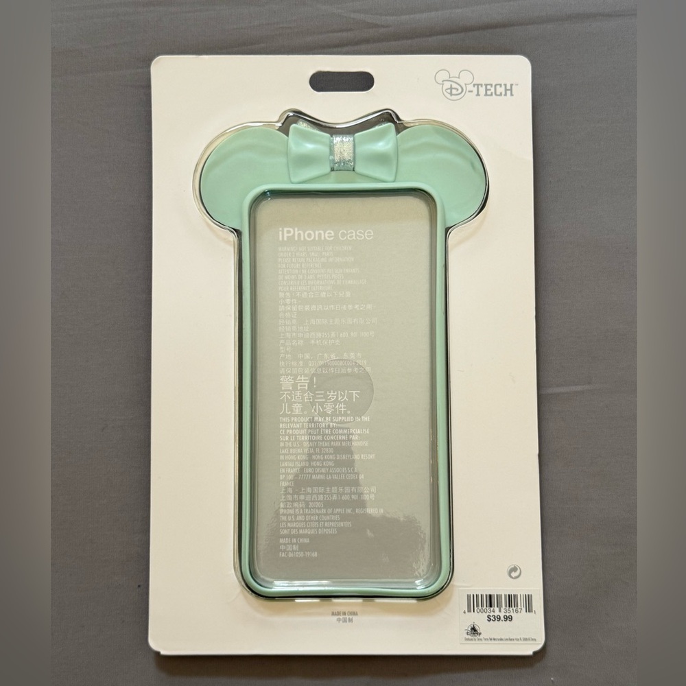 Disney Parks Teal Minnie Polka dot XS Max Phone Case